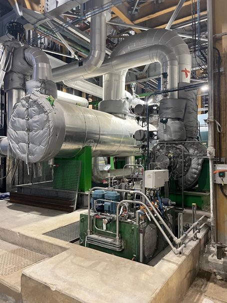 Industrial ORC installation supported by Heatlift maintenance teams